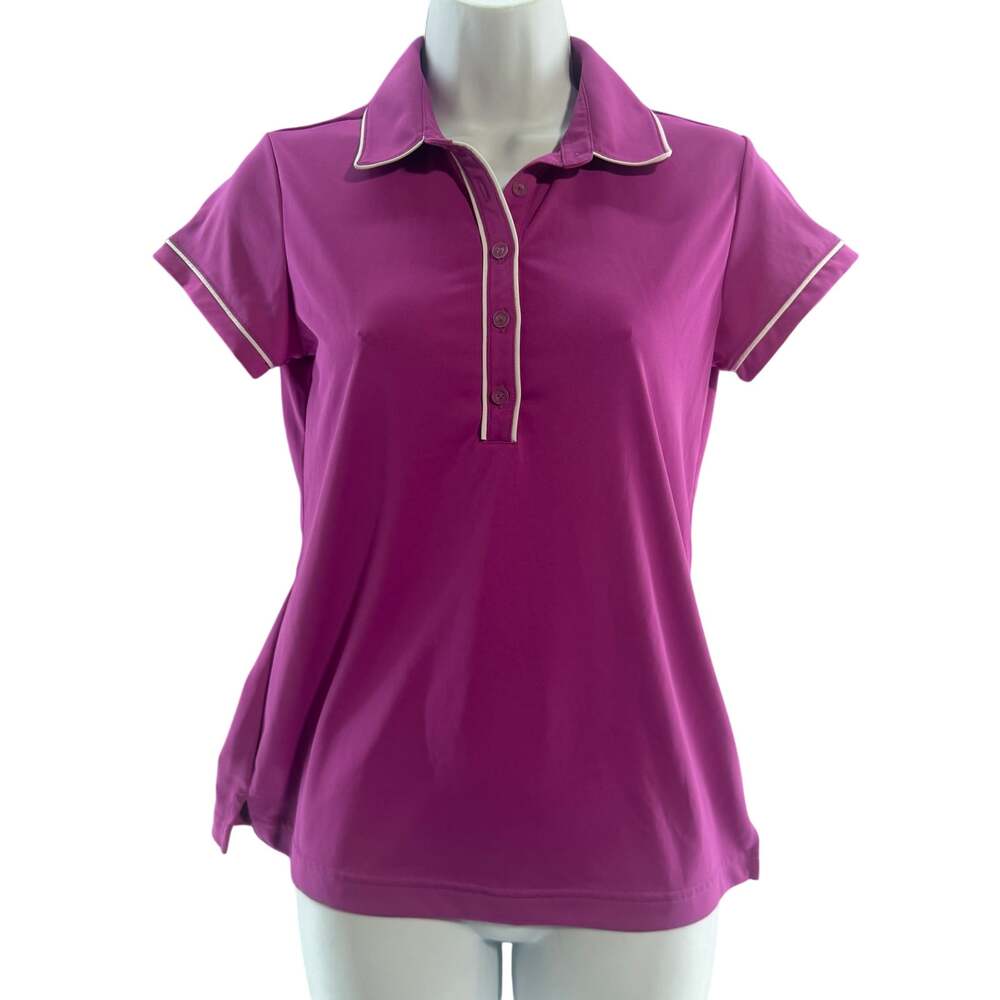Adidas Golf Women’s Small Pink Polo Shirt – Climalite Performance Activewear Top